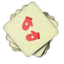 Load image into Gallery viewer, Oven Mitts on Green Foam Coaster  BB7297FC