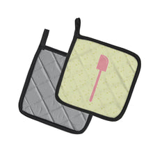 Load image into Gallery viewer, Spatula on Green Pot Holders - Set of 2 - Heat-Resistant Kitchen Essentials BB7298PTHD