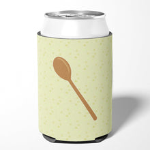 Load image into Gallery viewer, Wooden Spoon on Green Can or Bottle Hugger BB7300CC