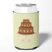 Load image into Gallery viewer, Heart Chocolate Cake on Green Can or Bottle Hugger BB7303CC