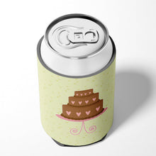 Load image into Gallery viewer, Heart Chocolate Cake on Green Can or Bottle Hugger BB7303CC