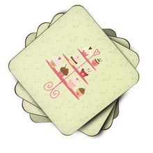 Load image into Gallery viewer, Cupcakes 3 Tier Stand on Green Foam Coaster  BB7304FC