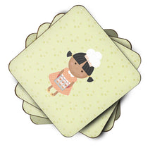 Load image into Gallery viewer, African American Baker on Green Foam Coaster  BB7308FC