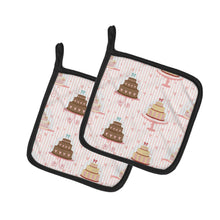 Load image into Gallery viewer, Decorated Cakes Pot Holders - Set of 2 - Heat-Resistant Kitchen Essentials BB7311PTHD