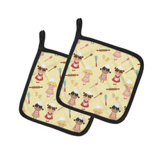 Load image into Gallery viewer, Bakers Delight on Yellow Pot Holders - Set of 2 - Heat-Resistant Kitchen Essentials BB7313PTHD