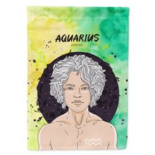 Load image into Gallery viewer, Aquarius Zodiac Sign Flag Canvas House Size BB7315CHF