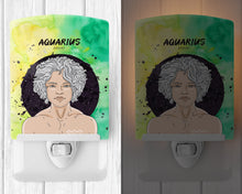 Load image into Gallery viewer, Aquarius Zodiac Sign Ceramic Night Light BB7315CNL