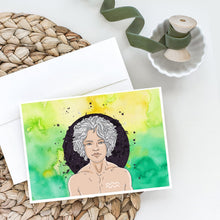 Load image into Gallery viewer, Aquarius Zodiac Sign Greeting Cards -  Blank Note Cards – 8-Pack of Artist-Designed Cards with Envelopes