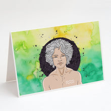 Load image into Gallery viewer, Aquarius Zodiac Sign Greeting Cards -  Blank Note Cards – 8-Pack of Artist-Designed Cards with Envelopes