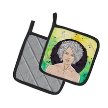 Load image into Gallery viewer, Aquarius Zodiac Sign Pot Holders - Set of 2 - Heat-Resistant Kitchen Essentials BB7315PTHD