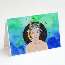 Load image into Gallery viewer, Pisces Zodiac Sign Greeting Cards -  Blank Note Cards – 8-Pack of Artist-Designed Cards with Envelopes