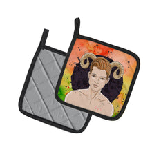 Load image into Gallery viewer, Aries Zodiac Sign Pot Holders - Set of 2 - Heat-Resistant Kitchen Essentials BB7317PTHD