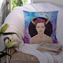 Load image into Gallery viewer, Taurus Zodiac Sign Throw Pillow - 14x14 Decorative Pillow – Art for Your Home &amp; Patio BB7318PW1414