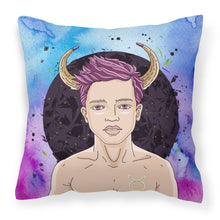 Load image into Gallery viewer, Taurus Zodiac Sign Fabric Decorative Pillow BB7318PW1818