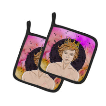 Load image into Gallery viewer, Leo Zodiac Sign Pot Holders - Set of 2 - Heat-Resistant Kitchen Essentials BB7321PTHD