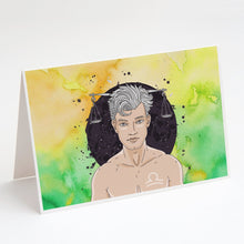 Load image into Gallery viewer, Libra Zodiac Sign Greeting Cards -  Blank Note Cards – 8-Pack of Artist-Designed Cards with Envelopes