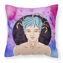 Load image into Gallery viewer, Scorpio Zodiac Sign Fabric Decorative Pillow BB7324PW1818