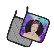 Load image into Gallery viewer, Capricorn Zodiac Sign Pot Holders - Set of 2 - Heat-Resistant Kitchen Essentials BB7326PTHD