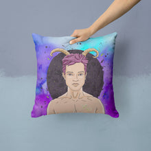 Load image into Gallery viewer, Capricorn Zodiac Sign Throw Pillow - 14x14 Decorative Pillow – Art for Your Home &amp; Patio BB7326PW1414