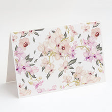 Load image into Gallery viewer, Orchids Greeting Cards -  Blank Note Cards – 8-Pack of Artist-Designed Cards with Envelopes