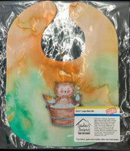 Load image into Gallery viewer, Owl Bathing Watercolor Baby Bib BB7342BIB
