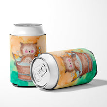 Load image into Gallery viewer, Owl Bathing Watercolor Can or Bottle Hugger BB7342CC