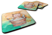 Load image into Gallery viewer, Owl Bathing Watercolor Foam Coaster  BB7342FC