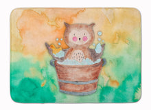 Load image into Gallery viewer, Owl Bathing Watercolor Machine Washable Memory Foam Mat BB7342RUG