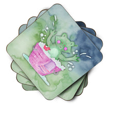 Load image into Gallery viewer, Frog Bathing Watercolor Foam Coaster  BB7343FC