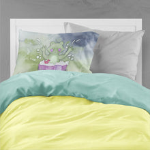 Load image into Gallery viewer, Frog Bathing Watercolor Fabric Standard Pillowcase – Artistic Decorative Front, White Back BB7343PILLOWCASE