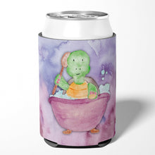 Load image into Gallery viewer, Turtle Bathing Watercolor Can or Bottle Hugger BB7344CC