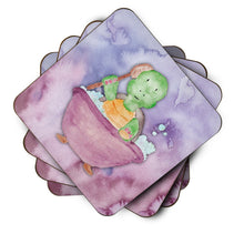 Load image into Gallery viewer, Turtle Bathing Watercolor Foam Coaster  BB7344FC