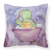 Load image into Gallery viewer, Turtle Bathing Watercolor Fabric Decorative Pillow BB7344PW1818