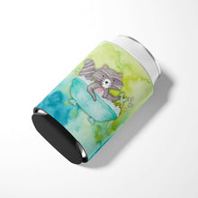 Load image into Gallery viewer, Raccoon Bathing Watercolor Can or Bottle Hugger BB7345CC