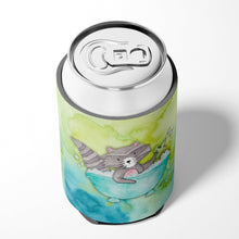Load image into Gallery viewer, Raccoon Bathing Watercolor Can or Bottle Hugger BB7345CC