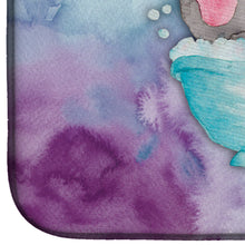 Load image into Gallery viewer, Elephant Bathing Watercolor Dish Drying Mat – Absorbent, Artistic Kitchen Essentials BB7346DDM