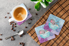 Load image into Gallery viewer, Elephant Bathing Watercolor Foam Coaster  BB7346FC