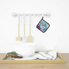 Load image into Gallery viewer, Elephant Bathing Watercolor Pot Holders - Set of 2 - Heat-Resistant Kitchen Essentials BB7346PTHD