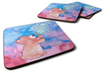 Load image into Gallery viewer, Bear and Bubbles Watercolor Foam Coaster  BB7347FC