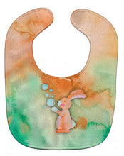 Load image into Gallery viewer, Rabbit and Bubbles Watercolor Baby Bib BB7349BIB