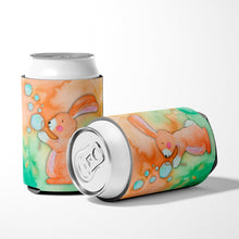 Load image into Gallery viewer, Rabbit and Bubbles Watercolor Can or Bottle Hugger BB7349CC