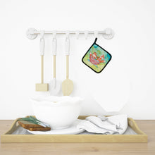 Load image into Gallery viewer, Foxes Bathing Watercolor Pot Holders - Set of 2 - Heat-Resistant Kitchen Essentials BB7350PTHD