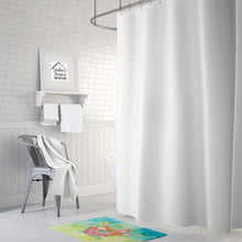 Load image into Gallery viewer, Foxes Bathing Watercolor Machine Washable Memory Foam Mat BB7350RUG