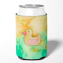 Load image into Gallery viewer, Rubber Duckie Watercolor Can or Bottle Hugger BB7351CC