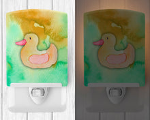 Load image into Gallery viewer, Rubber Duckie Watercolor Ceramic Night Light BB7351CNL