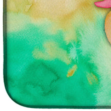 Load image into Gallery viewer, Rubber Duckie Watercolor Dish Drying Mat – Absorbent, Artistic Kitchen Essentials BB7351DDM