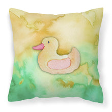 Load image into Gallery viewer, Rubber Duckie Watercolor Fabric Decorative Pillow BB7351PW1818
