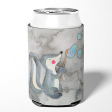 Load image into Gallery viewer, Skunk and Bubbles Watercolor Can or Bottle Hugger BB7352CC