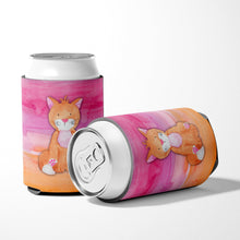 Load image into Gallery viewer, Orange Cat Watercolor Can or Bottle Hugger BB7354CC