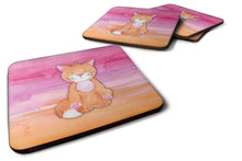 Load image into Gallery viewer, Orange Cat Watercolor Foam Coaster  BB7354FC